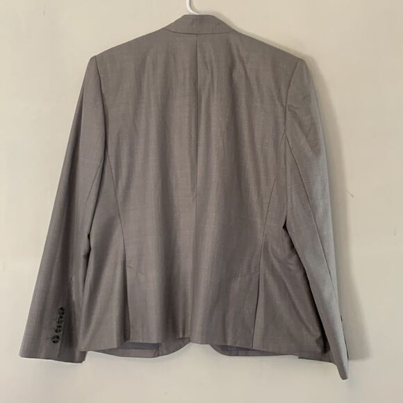 Worthington gray white dot button suit jacket Size 16 NWT - Picture 6 of 10
